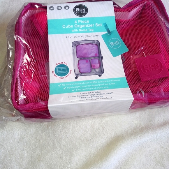 Bon Voyage 4 Pc Cube Organizer Set NWT - Picture 1 of 5